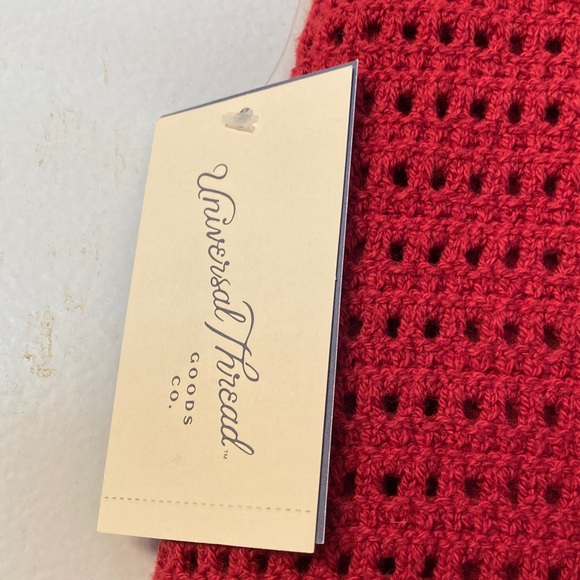 Universal Thread Red Crochet Drawstring Mini Skirt - Picture 5 of 8